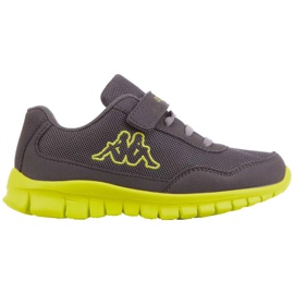 Zapatos para niños Kappa Follow Bc K, gris-lima 260634K 1633
