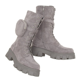 Botas grises con monedero NC1111 Gris Botas grises con monedero NC1111 Gris
