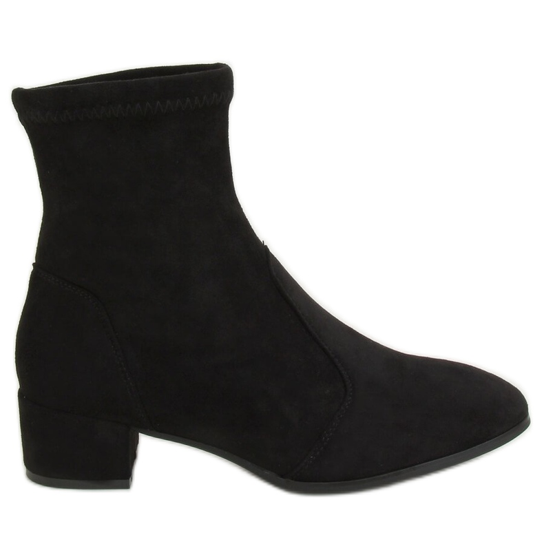 Negro YK-103 Botas negras con una parte superior suave Negro YK-103 Botas negras con una parte superior suave