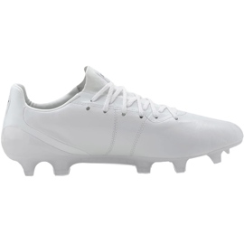 Botas de fútbol Puma King Platinum Fg Ag blancas 105606 03 blanco blanco
