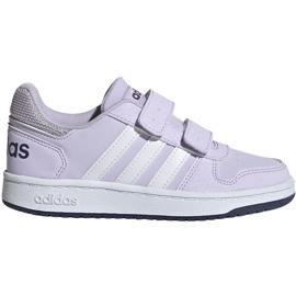 Zapatillas adidas Hoops 2.0 Cmf violeta claro para niños EG3771 púrpura