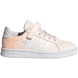 Zapatillas adidas Grand Court C para niños rosas FW4937