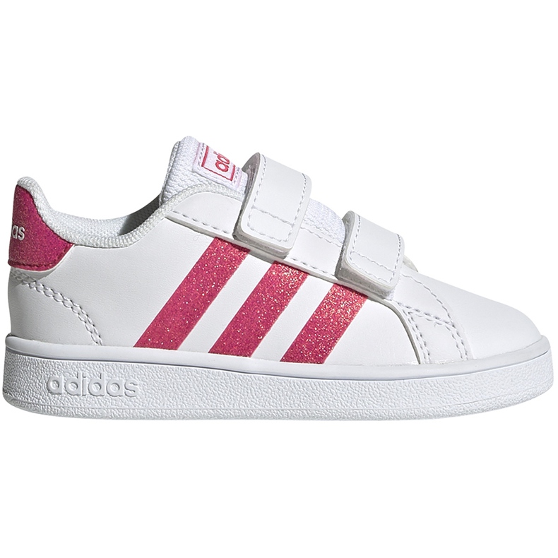 Zapatillas para niña adidas Grand Court blancas y rosas EG3815 blanco rosado