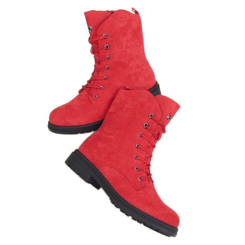 Trabajadores con cordones rojos J320 Rojo