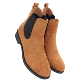 Botas Chelsea clásicas para mujer, camel MR-9 Camel marrón