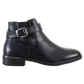 Anesia Paris Botas clásicas con hebilla negro