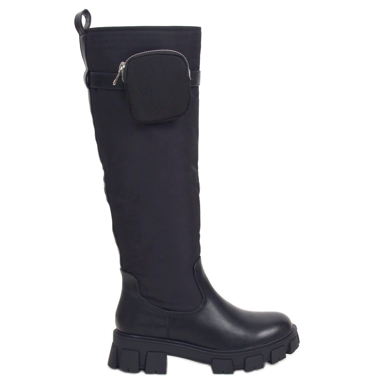 Botas negras con monedero RB100P Negro