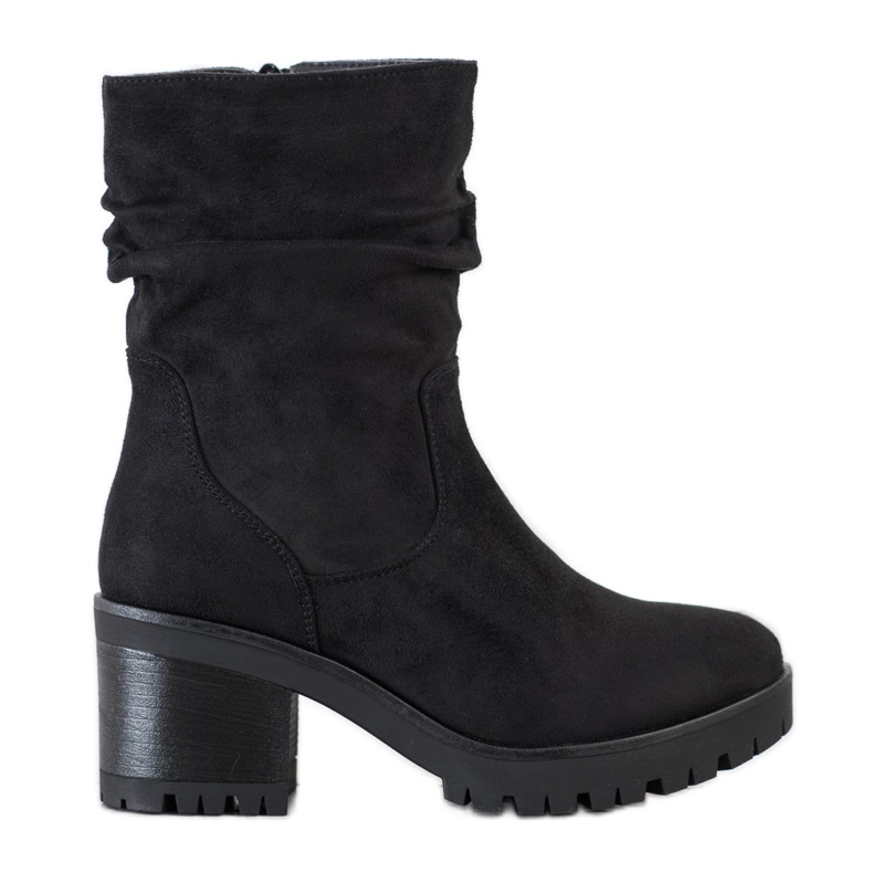 Flyfor Botas con parte superior con volantes negro