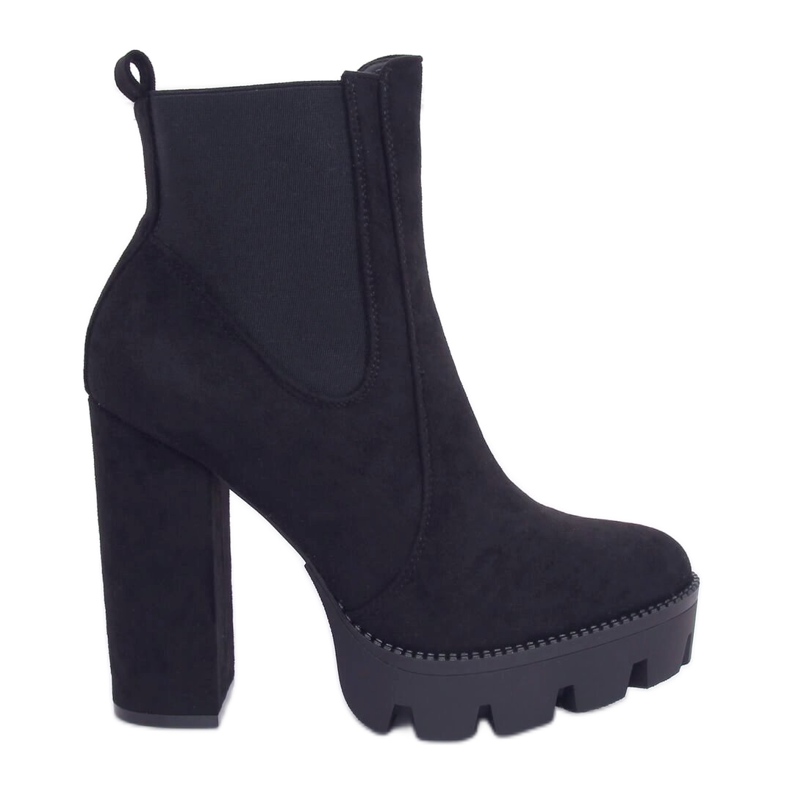 Negro Botas en la plataforma Jodhpur boots DA30P Black Negro Botas en la plataforma Jodhpur boots DA30P Black