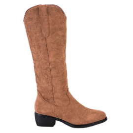 Bestelle Botas de vaquero casual beige