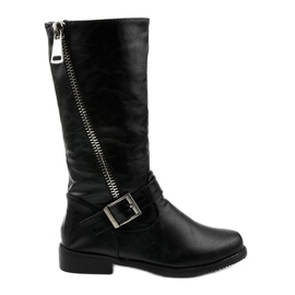 Botas para niños con aislamiento para niñas de Fevamo negro