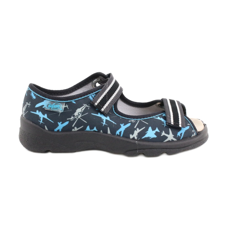 Calzado infantil befado 869Y143 negro azul gris