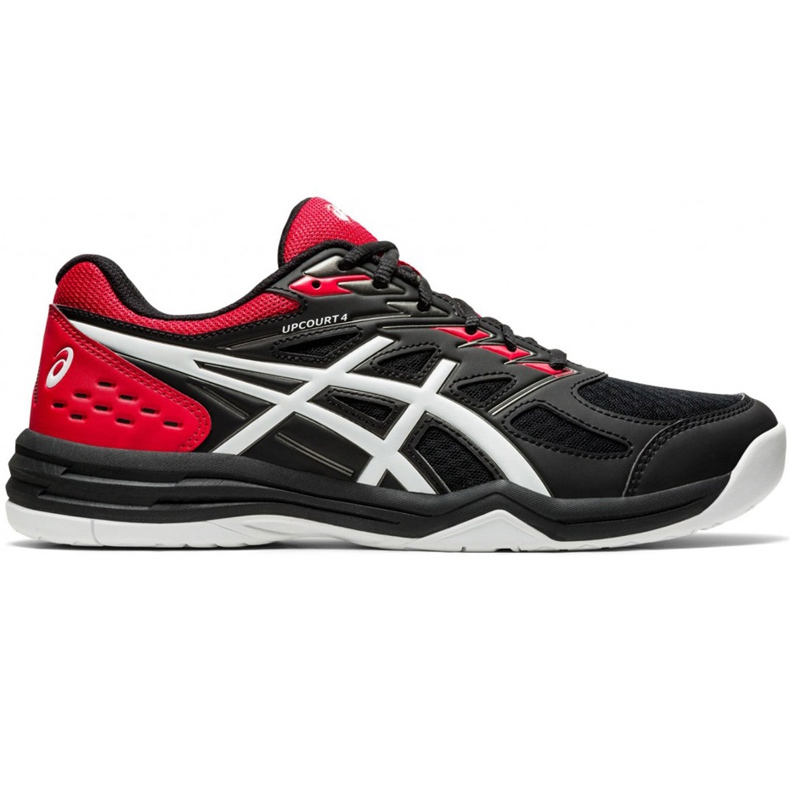 Zapatillas de voleibol Asics Upcourt 4 negro-rojo 1071A053 002 para hombre multicolor