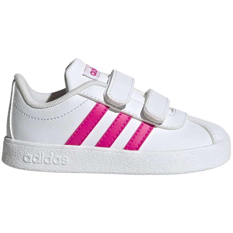 Zapatillas Adidas Vl Court 2.0 Cmf Jr EG3890 blanco rosado