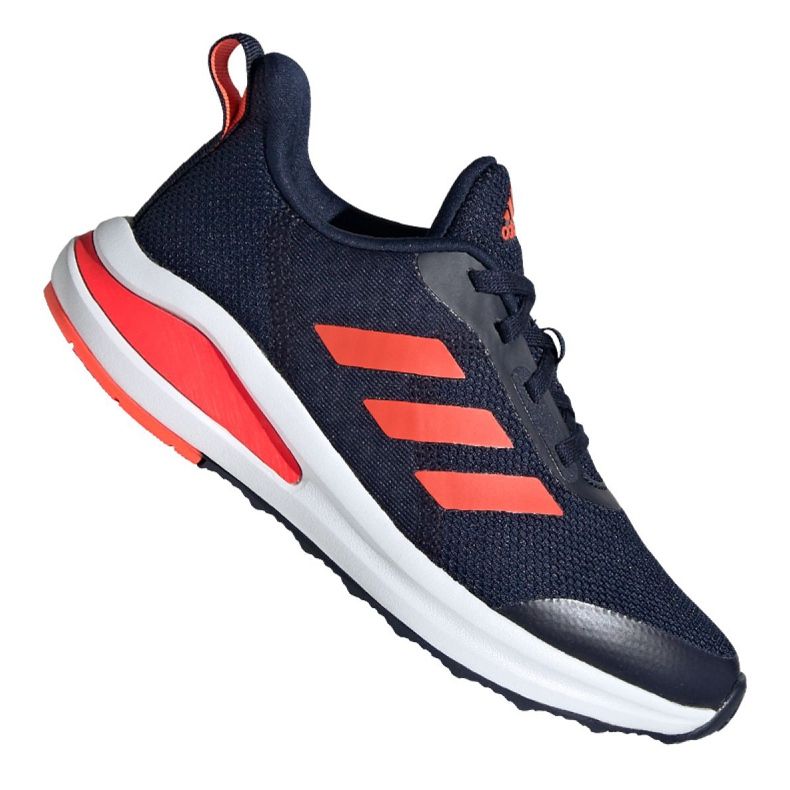 Zapatillas de running adidas FortaRun Jr FV2601 blanco azul marino naranja