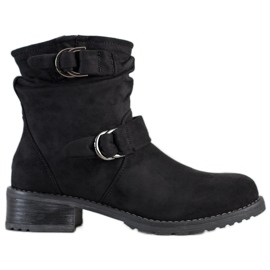 SDS Botines de ante negro SDS Botines de ante negro