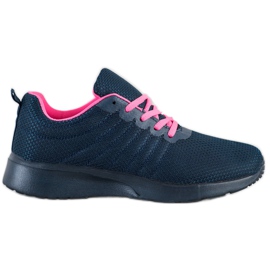 SHELOVET Calzado deportivo azul marino rosado