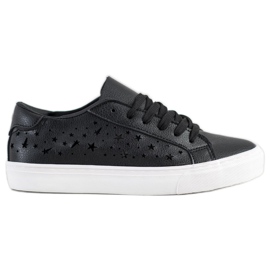 J. Star Zapatillas bajas con estrellas negro
