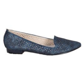 Goodin Bailarinas Con Efecto Holo azul marino azul