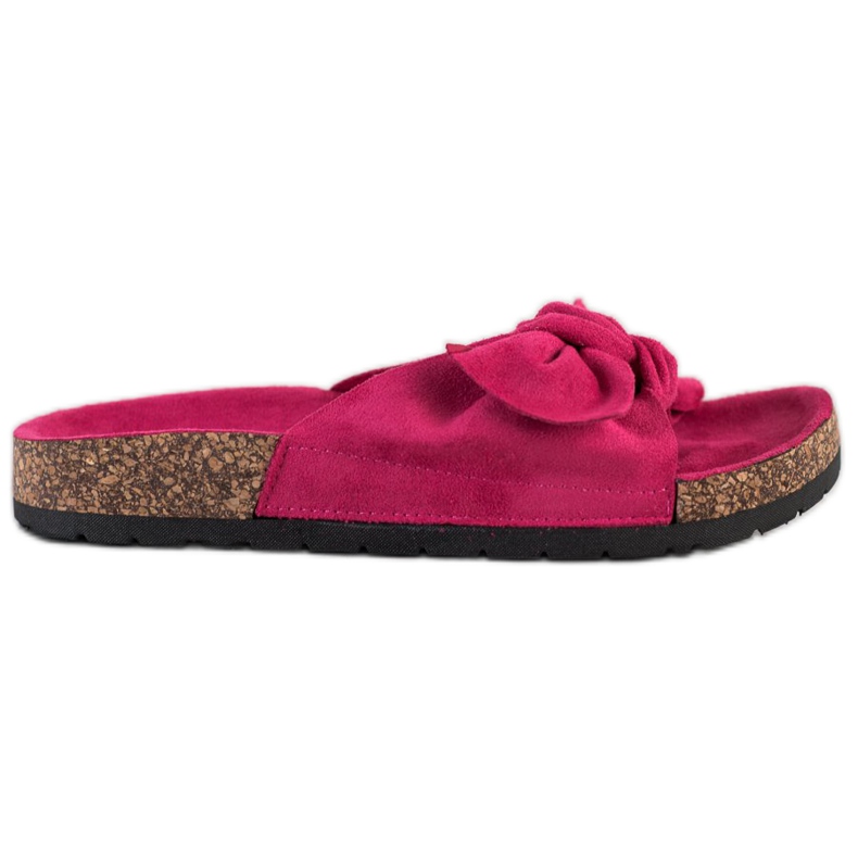 SHELOVET Zapatillas de ante en la plataforma rosado