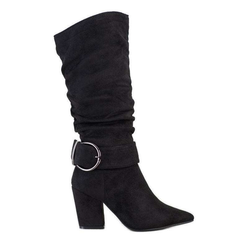 Sweet Shoes Botas elegantes con hebilla negro