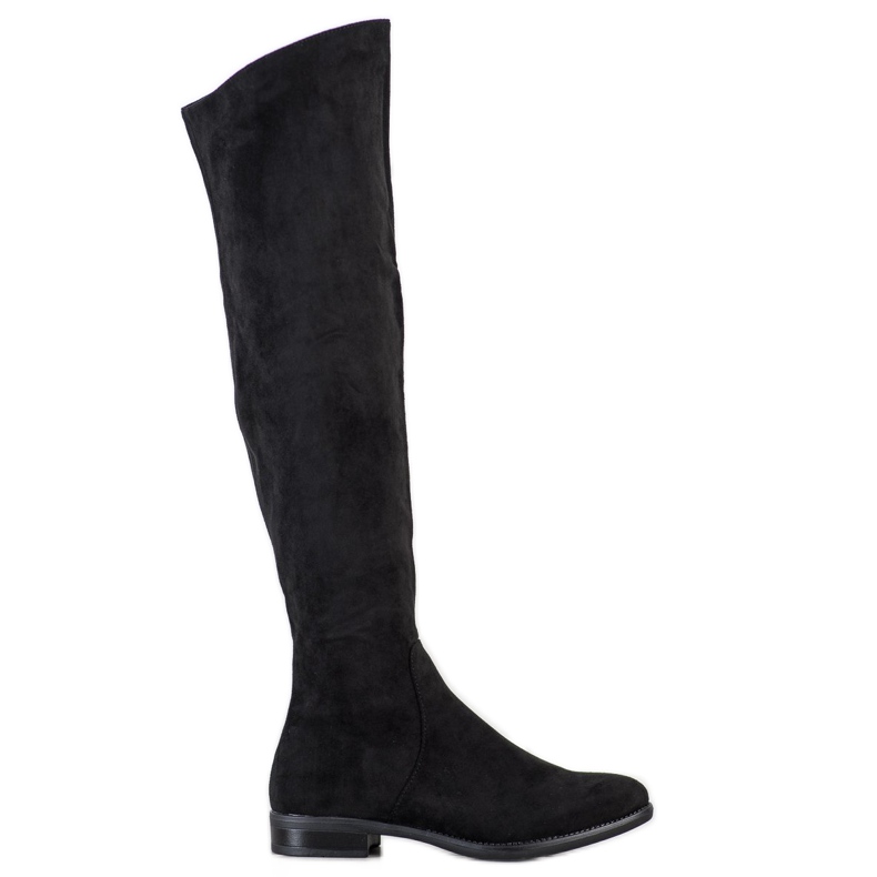 Sergio Leone Botas con empeine asimétrico negro Sergio Leone Botas con empeine asimétrico negro