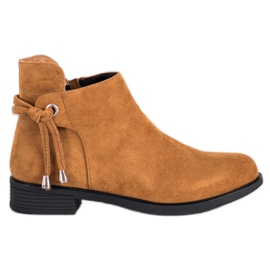 SHELOVET Botas camel marrón