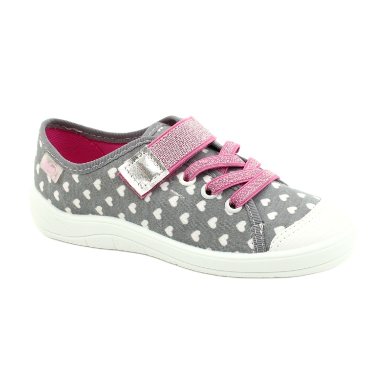 Calzado infantil befado 251X159 blanco rosado plata gris