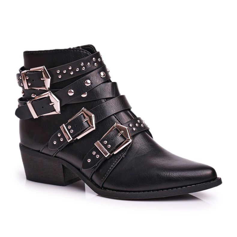 Botas Vaqueras de Mujer con Hebillas Black West negro Botas Vaqueras de Mujer con Hebillas Black West negro
