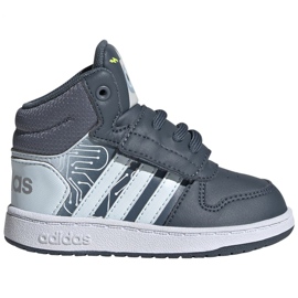 Zapatillas Adidas Hoops Mid 2.0 I Jr FW4925 blanco gris
