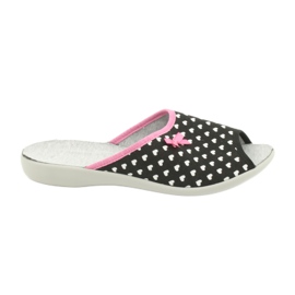 Zapatos de mujer befado pu 254D108 blanco negro rosado Zapatos de mujer befado pu 254D108 blanco negro rosado