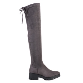 Seastar Botas de muslo en la plataforma gris