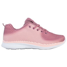 Bona Zapatillas deportivas ligeras púrpura rosa