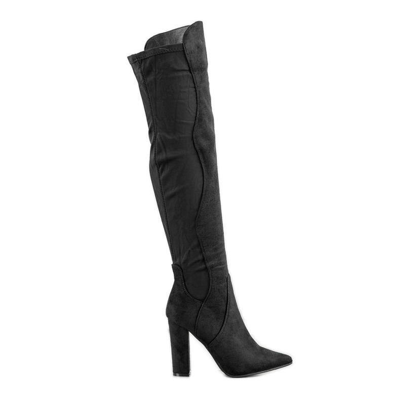 Sweet Shoes Botas altas en Spitz negro