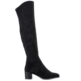 Botas de moda de Sergio Leone negro
