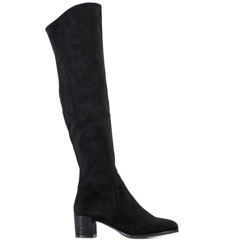 Botas de moda de Sergio Leone negro