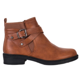 Top Shoes Botas marrones clásicas marrón