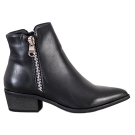 Queentina Botas cómodas en Spitz negro