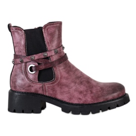 Super Me Trabajadores de cuero ecológico rosa