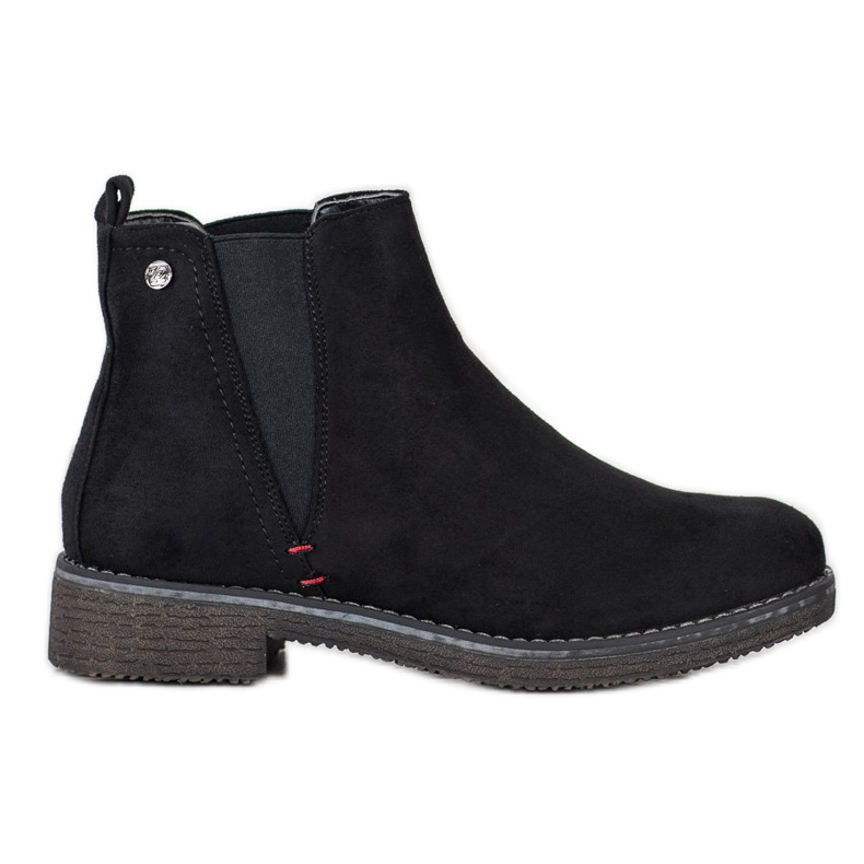 Super Me Botines Chelsea de ante negro