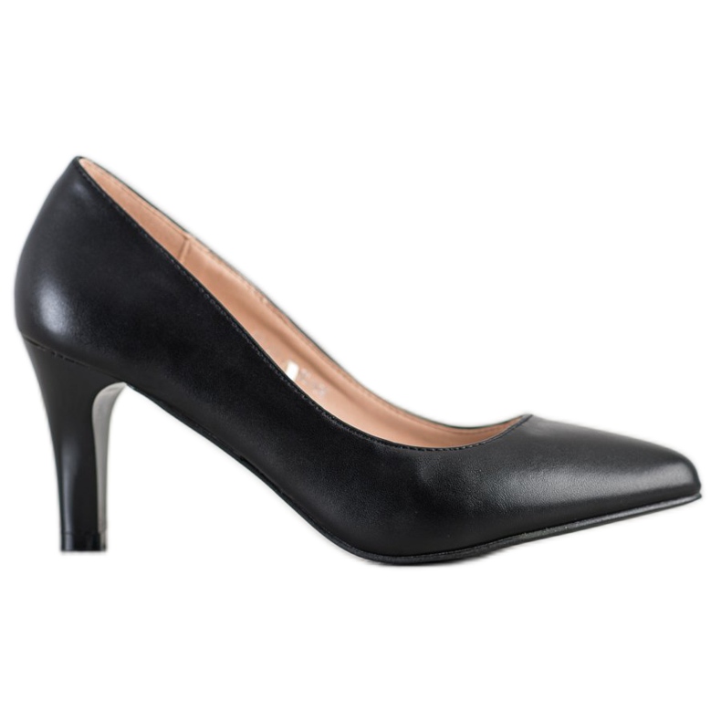 Goodin Zapatos de salón con cuero ecológico negro