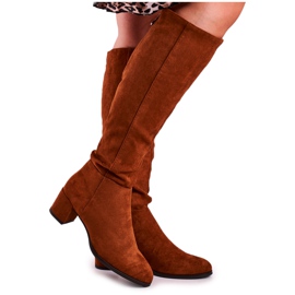 Botas de ante mujer Sergio Leone camel KZ273 marrón