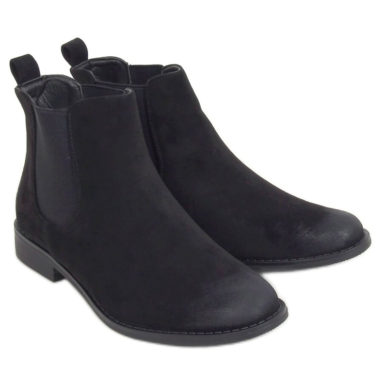 Botines Chelsea negros para mujer 8310 Negro