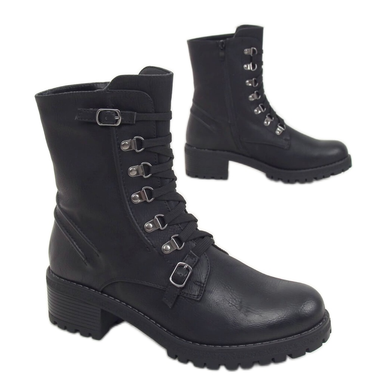 Botas militares negras 361 Black negro