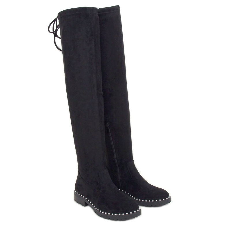 Botas mosquetero negras 8375-PG Black negro Botas mosquetero negras 8375-PG Black negro