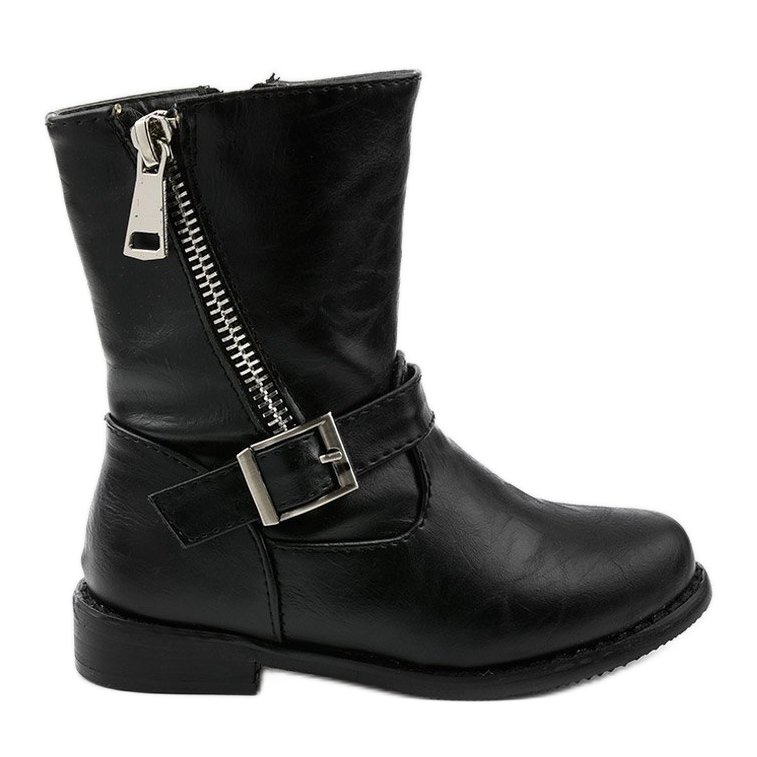 Bota infantil negra para niña Dlary negro