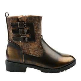 Botas marrones para niñas para niños de Ykslet marrón