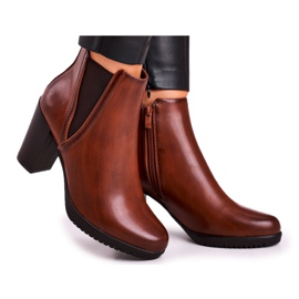 Botas Calientes Con Tacón Sergio Leone Marrón BT311