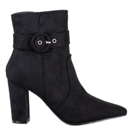 Laura Mode Botas negras elegantes en Spitz negro Laura Mode Botas negras elegantes en Spitz negro
