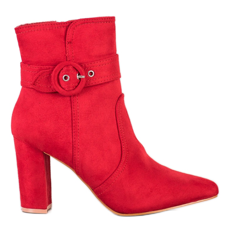 Laura Mode Botas Rojas Elegantes En Spitz rojo Laura Mode Botas Rojas Elegantes En Spitz rojo